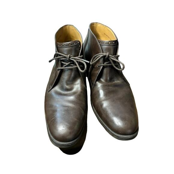 Cole Haan shoes men's chukka boots dark brown leather dress shoes sz 10.5 - Picture 3 of 8